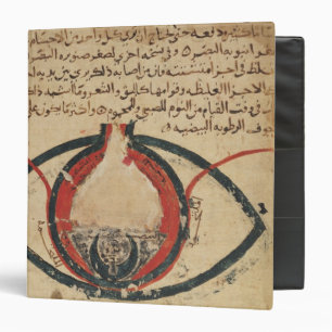 Anatomy of the Eye, from a book on eye diseases 3 Ring Binder