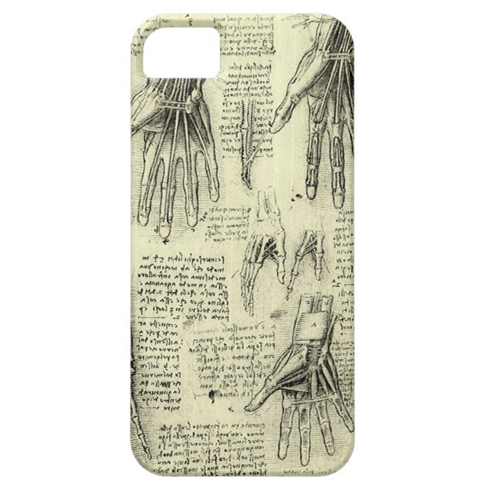 Anatomy of the Human Hand by Leonardo da Vinci iPhone 5 Cases