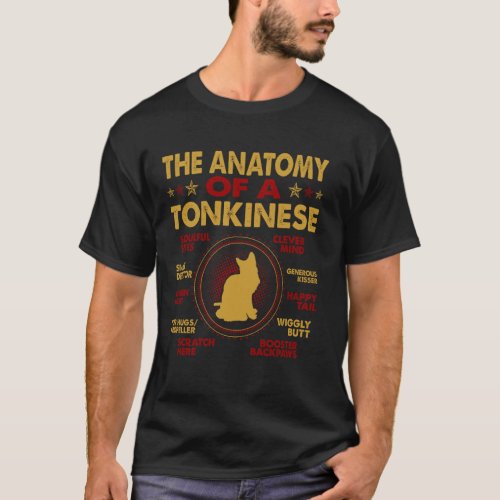 Anatomy Of Tonkinese Cat Pet Lovers Gift T-Shirt