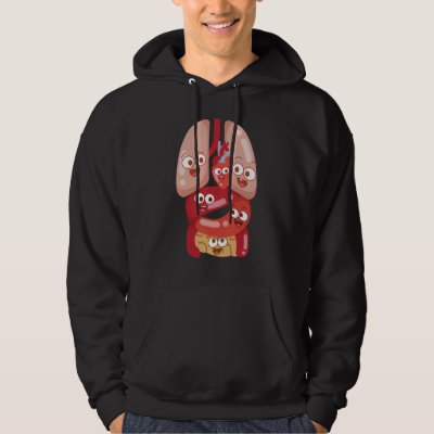 Anatomy Physiology Heart Lungs Vital Organs Illust Hoodie