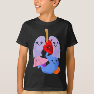 Anatomy Physiology Heart Lungs Vital Organs Illust T-Shirt