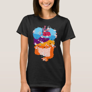 Anatomy Physiology Heart Lungs Vital Organs Illust T-Shirt