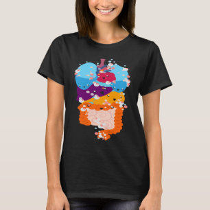 Anatomy Physiology Heart Lungs Vital Organs Illust T-Shirt
