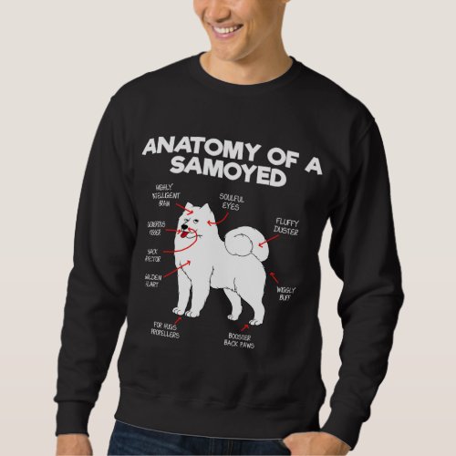 Anatomy Samoyed Dog Dog Lover Dogs Doggy Samoyed D Sweatshirt
