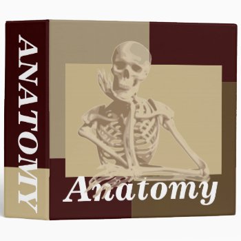 Anatomy Skeleton Binder by TNMgraphics at Zazzle