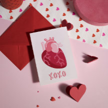 Anatonmical Heart XOXO Pink Valentine's Day