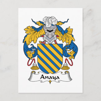 Anaya Family Crest Postcard