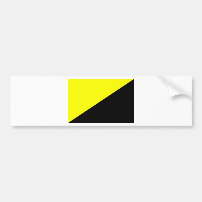 Ancap Anarchocapitalist Flag Bumper Sticker (Front)