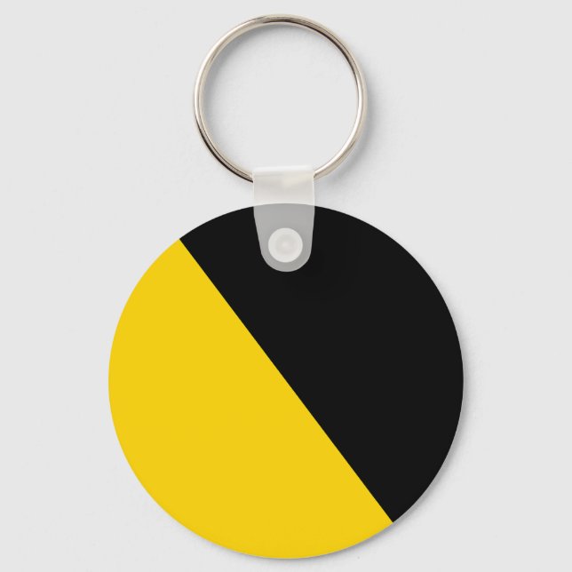 Ancap Anarchocapitalist Flag Keychain (Front)