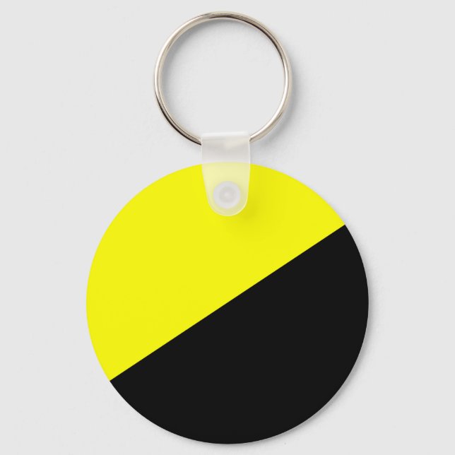 Ancap Anarchocapitalist Flag Keychain (Front)