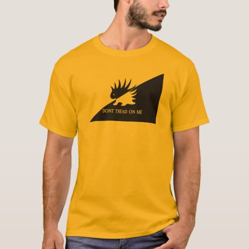 Ancap flag Porcupine logo Gadsden flag parody meme T_Shirt