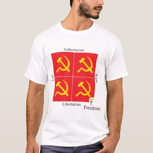 Ancap Libertarian Political Compass T_Shirt