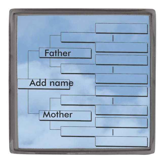 Ancestor Chart Lapel Pin (Front)