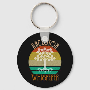 Ancestor Whisperer Genealogy Keychain