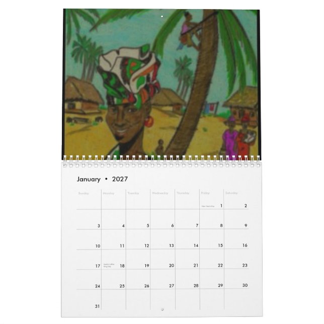 Ancestors Calendar (Jan 2027)