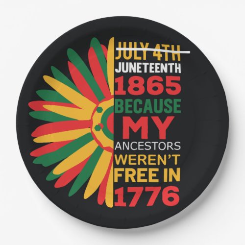 Ancestors Juneteenth Paper Plates