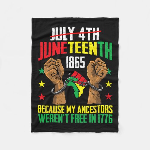 Ancestors Werent Free In 1776  Fleece Blanket