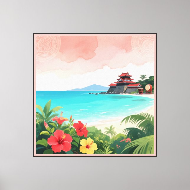 Ancestral Castle Canvas Print (Front)