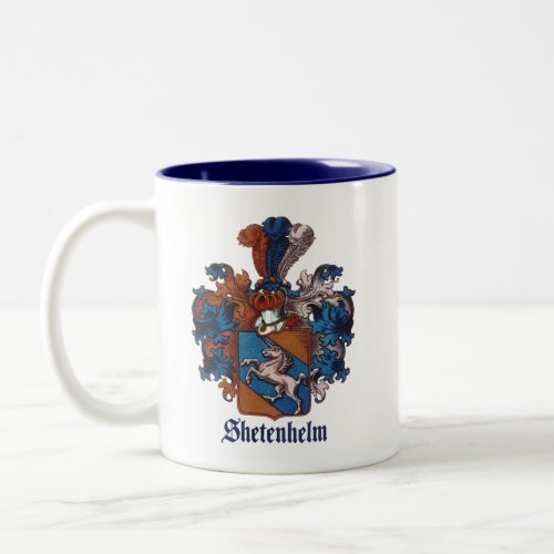 Ancestral Family Crest for Shetenhelm Two_Tone Coffee Mug