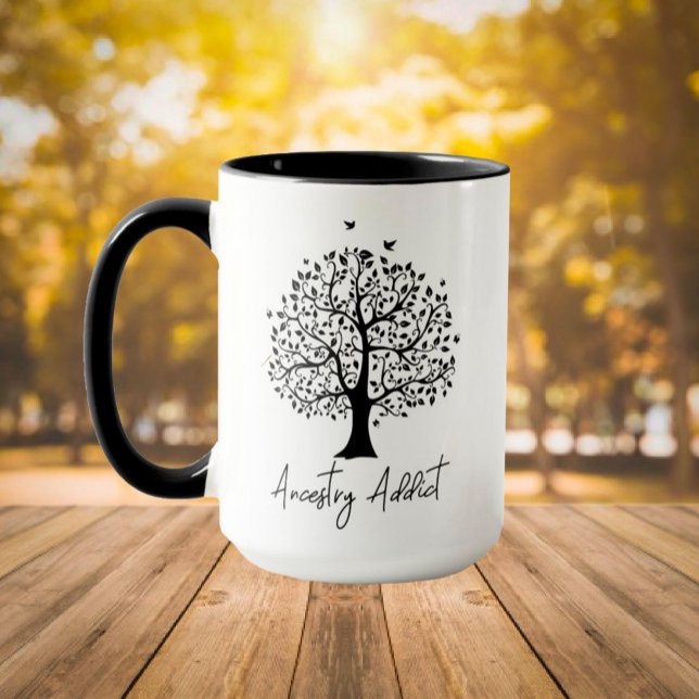Ancestry Addict Family Tree Mug (Creator Uploaded)