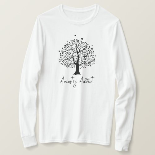 Ancestry Addict Family Tree T_Shirt