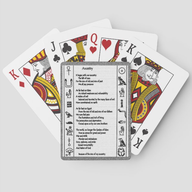 Ancestry Poker Cards (Back)