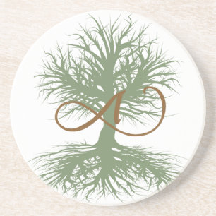 ancestry shop logo coaster
