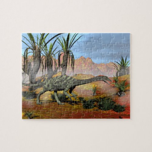 Anchisaurus dinosaurs _ 3D render Jigsaw Puzzle