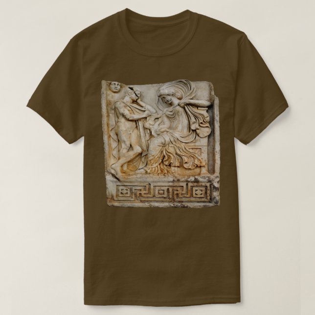 Anchises and Aphrodite Relief Sculpture Cut Out T-Shirt (Design Front)