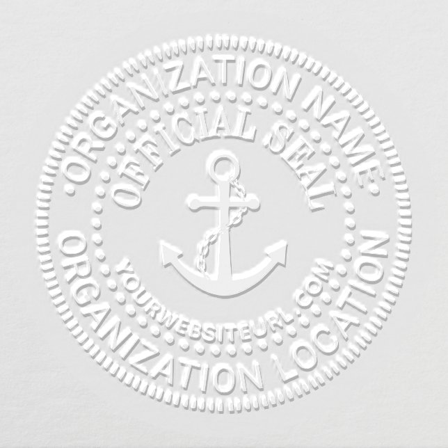 Anchor#1 Generic Custom Official Seal Name Loc URL Embosser (Design)