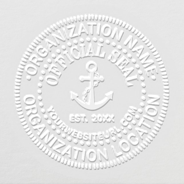 Anchor #1 Official Seal Name Loc URL Est Embosser (Design)