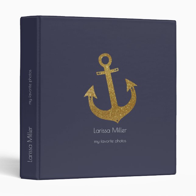Anchor 3 Ring Binder (Front/Spine)