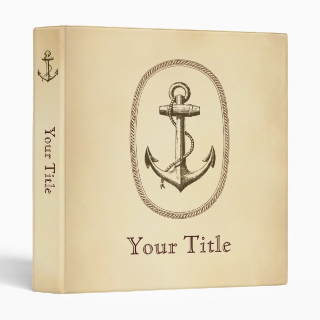 Anchor 3 Ring Binder (Front/Spine)
