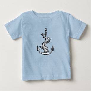 Anchor and Dolphin - Festina Lente Baby T-Shirt