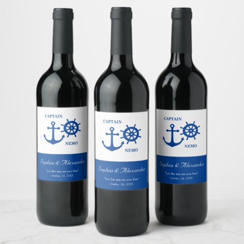 Anchor and Rudder  Wine Label