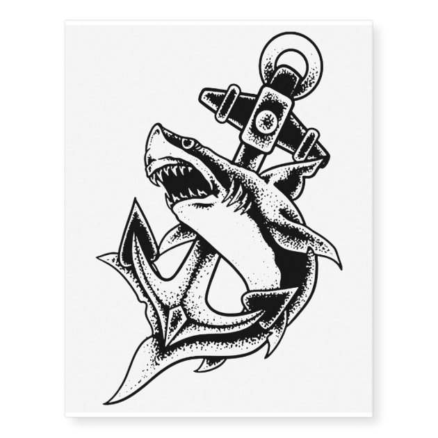 Pirate Shark Tattoo-None-Memory Foam-Bath Mat-NemiMakeit by TeeFury