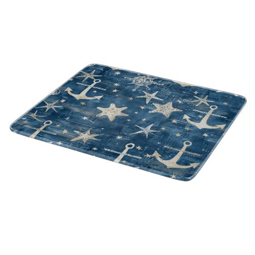 Anchor and Starfish Cutting Board