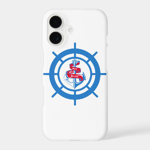 Anchor and steering wheel iPhone 17 case