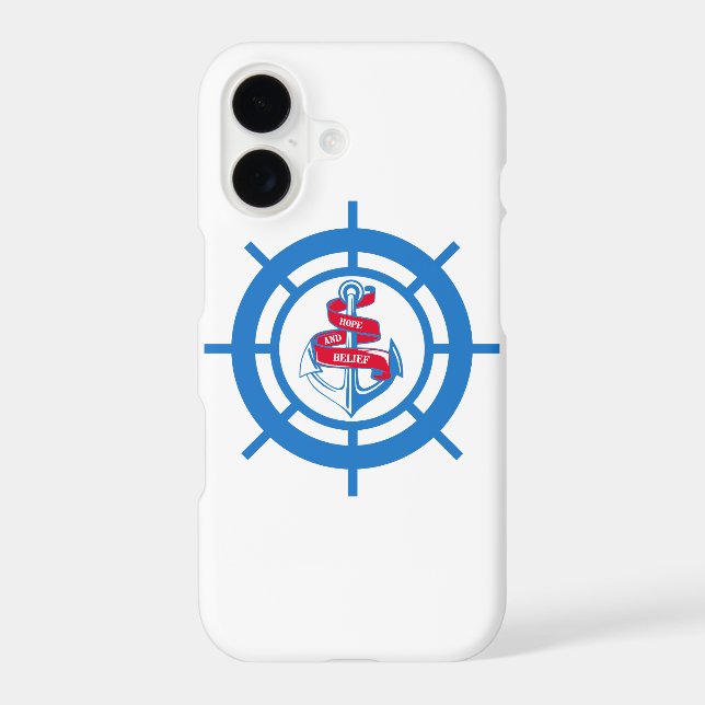 Anchor and steering wheel Case-Mate iPhone case (Back)