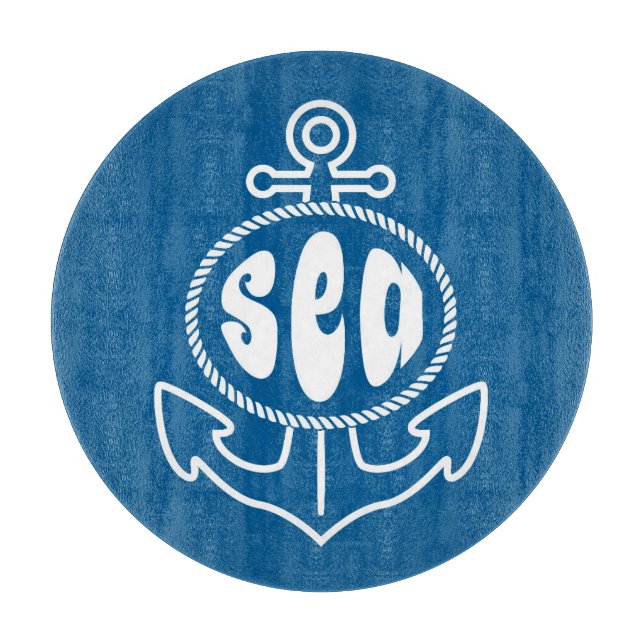 Anchor And The Sea Cutting Board (Front)