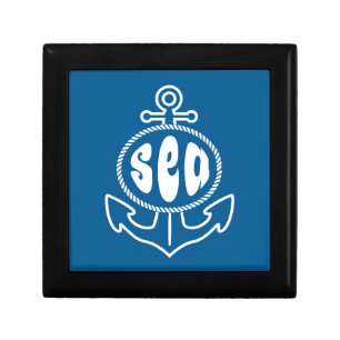 Anchor And The Sea Jewelry Box
