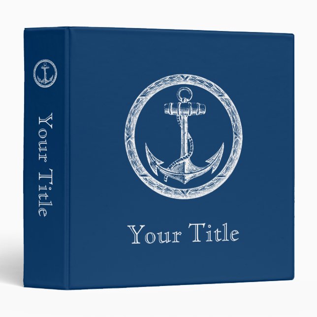 Anchor and Wreath Binder (Front/Spine)