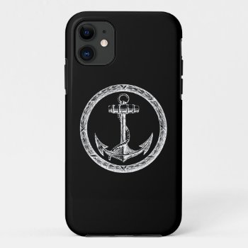 Anchor And Wreath Iphone 11 Case by TimeEchoArt at Zazzle