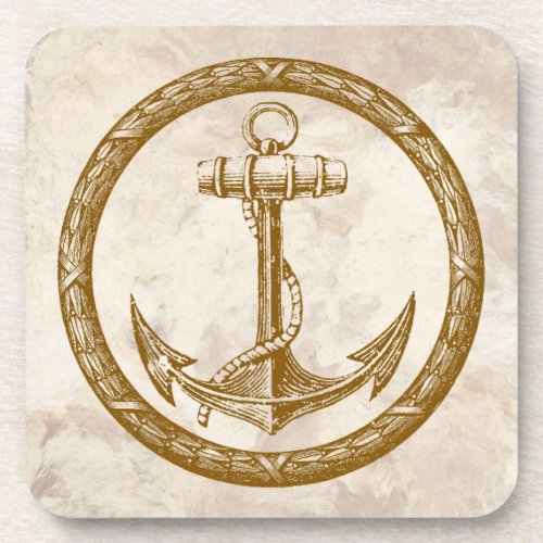 Anchor and Wreath Coaster