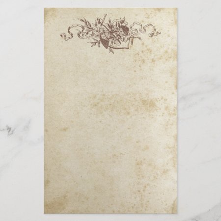 Anchor Antique Stained Floral Stationery Paper