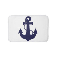 Anchor bathroom rug