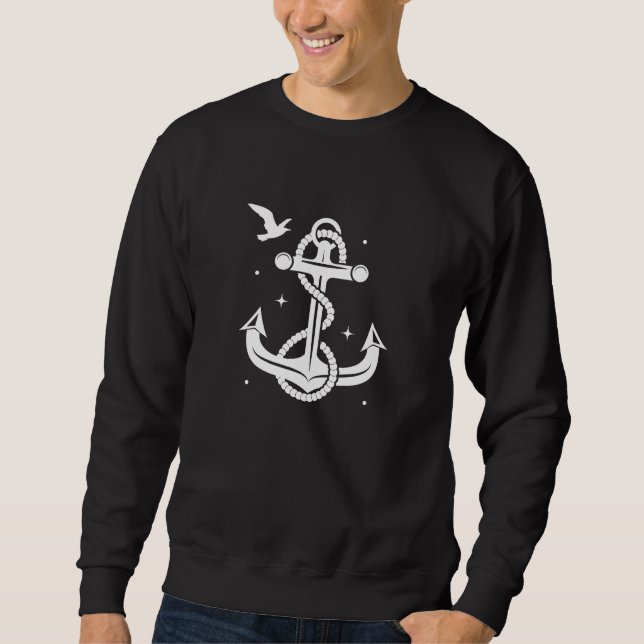 Anchor Black Sweatshirt (Front)