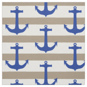 Anchor blue & stripes + your ideas fabric