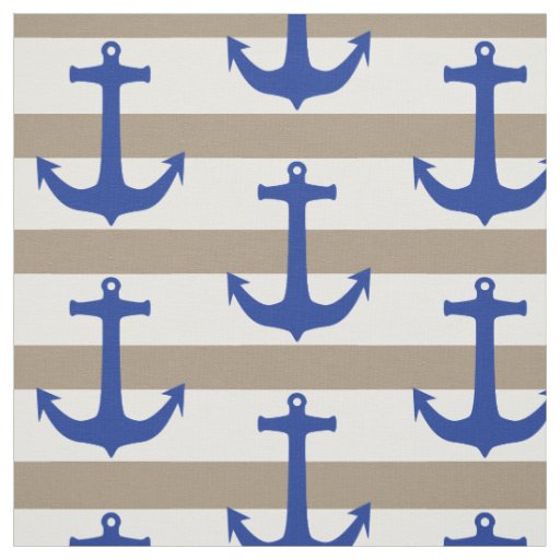 Anchor blue & stripes + your ideas fabric
