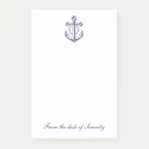 Anchor Boat Sailor Ocean Nautical Personalized  Post_it Notes
